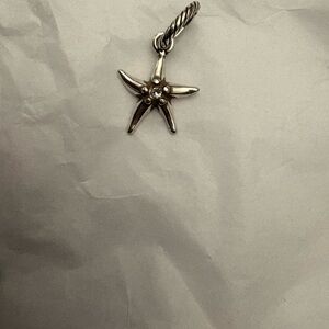 Elegant Silver Starfish Pendant